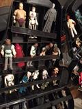 intage Star Wars - Darth Vader Cary Case full of Star Wars figurines.