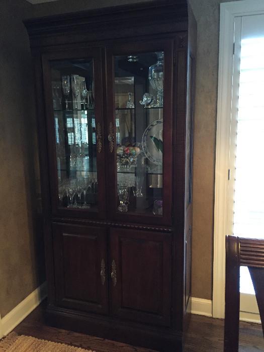 Two Lighted China Cabinets