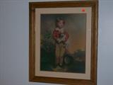 FRAMED ANTIQUE PRINT