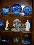 Crystal, Bing Grondahl Plates, figurines.