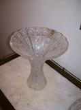 Czech. Brillant Cut vase