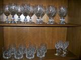 Crystal Water Goblets, Lenox Crystal lo-Balls