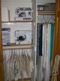 Linens, Tablecloths, 2 Just like NEW sewing machines, 1 is a Brother and the other is a Shark.