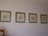 Set of 4 floral prints