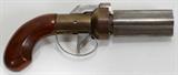 Lot #219, GMC, FOUR BARREL PEPPER BOX REVOLVER, PERCUSSION CAP, 36 CAL., #15745P, L 3" BBLS.
