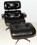 Lot #1100, CHARLES & RAY EAMES LOUNGE CHAIR & OTTOMAN FOR HERMAN MILLER