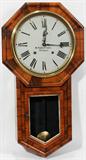 Lot #1167, M. ROBERTSON OF PAISLEY, SCOTTISH ROSEWOOD WALL CLOCK, C. 1880, H 31", W 18"