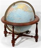 Lot #`1503, 1959 REPLOGLE ILLUMINATED POLITICAL GLOBE, 12"
