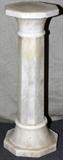 Lot #1514, ALABASTER PEDESTAL H 28", W 9.5"