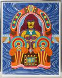 Lot #2024, RICHARD LINDNER (US/GERMAN 1901-1978), COLOR LITHO & COLLAGE ON ROWLUX, 25" X 19 3/4" IMAGE, "HIT"