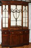 Lot #2059, REGENCY MAHOGANY BREAKFRONT, C. 1820, H 96", W 63"