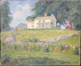 Lot #2073, ERNEST HARRISON BARNES (AMERICAN 1873-1955), OIL ON CANVAS, 20" X 24", "A CONNECTICUT FARM"
