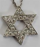 Lot #2110, 3.01 CT STAR OF DAVID PENDANT & NECKLACE, L 10"
