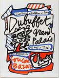 Lot #2128, JEAN DUBUFFET (FRENCH 1901-1985), COLOR LITHO, #69-200, 27" X 20.7", "FESTIVAL D' AUTOMNE A PARIS"