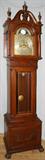 Lot #2157, ELLIOT OF LONDON MAHOGANY GRANDFATHER CLOCK, H 99", W 27"