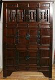 Lot #2406, KOREAN TEAKWOOD BREAKFAST CHEST, H 66", W 42", D 21"