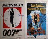 Lot #241, SIGNED JAMES BOND MOVIE POSTERS, 40" X 27", 'JAMES BOND 007' & 'DIAMONDS ARE FOREVER', ETC.