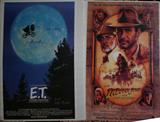 Lot #248, STEVEN SPIELBERG SIGNED MOVIE POSTERS, ETC, 7 PCS. 40" X27" "ET" & INDIANA JONES & THE LAST CRUSADE'