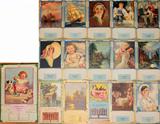 Lot #512, VINTAGE SAMPLER CALENDARS SEVENTEEN 1930'S