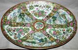 Lot #1139, CHINESE ROSE MEDALLION PORCELAIN TRAY, 19TH C., L 15"