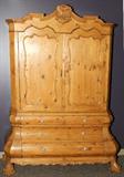 Lot #1251, DUTCH STYLE PINE ARMOIRE, H 88", W 67", D 19"