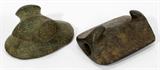 Lot#1389, NATIVE AMERICAN STONE BIRD, H 3", & BANNER STONE-3"