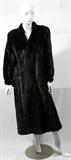 Lot#1447, SULLIVAN ROLLINS FULL LENGTH BLACK RANCH MINK COAT, L 49"