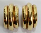 Lot#2122, TIFFANY & CO. 18 KT YELLOW GOLD EARCLIPS, PAIR