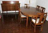 Lot#2202, SHERATON STYLE MAHOGANY DINING SET, C. 1920, EIGHT PIECES