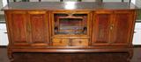 Lot#2320, CHINESE CARVED WOOD CONSOLE, H 26", L 58", D 11"