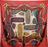 Lot#2412, HERMES 'FESTIVAL' SILK SCARF, 35" X 35"