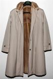 Lot#2431, MINK LINED RAIN COAT, 38" FROM SHOULDER TO HEM
