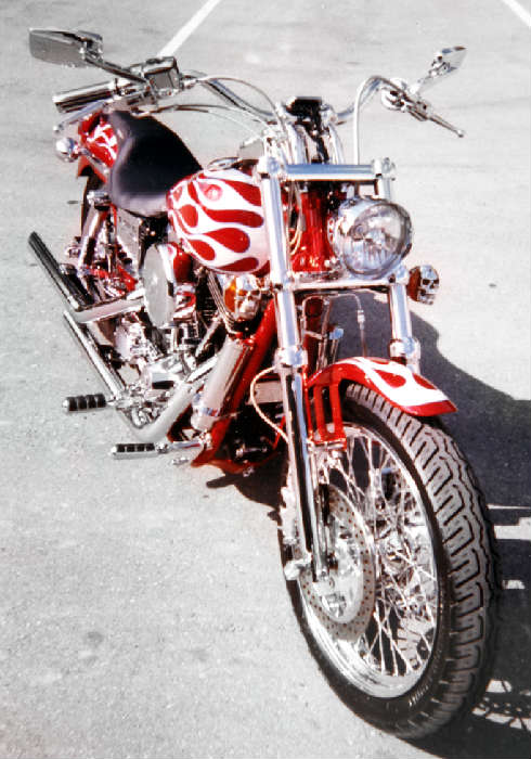 lot #1 HARLEY DAVIDSON MOTORCYCLE, 1996, CUSTOM DYNA LOW RIDER