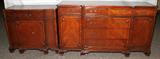 lot #11 MAHOGANY ASSOC. INC. MAHOGANY BUFFET & SERVER, TWO PIECES