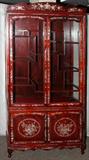 LOT #25 CHINESE ROSEWOOD CABINET, H 82", L 41", DIA 16"