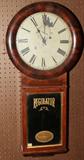 lot #149 SETH THOMAS ROSEWOOD REGULATOR WALL CLOCK, 19TH CENTURY, H 32", W 15 1/2"