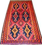 lot #213 KILIM HAND MADE WOOL RUG, 10' 5" X 5'