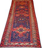 lot #212 SUMAK HAND MADE WOOL RUNNER, 11' X 4'3"