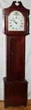 lot #1022 AMERICAN CHERRY TALL CASE CLOCK, C. 1850, H 81"