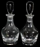 lot #1073 STEUBEN VERMOUTH DECANTERS, PAIR, H 7 3/4"