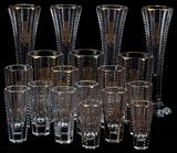 lot #1070 MOSER ANTIQUE CRYSTAL STEMWARE, 18 PIECES