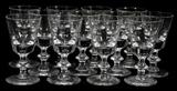 lot #1076 STEUBEN CORDIALS, SET OF TWELVE, H 3 1/2"