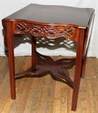 lot #1080 HISTORICAL CHARLESTON BAKER TABLE DROP LEAVES, H 28", W 24"