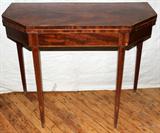lot #1159 ENGLISH MAHOGANY CONSOLE/CARD TABLE, C. 1800, H 29", W 36", D 17"