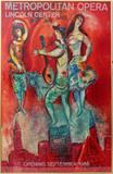 lot #1239 MARC CHAGALL POSTER, 39" X 25", METROPOLITAN OPERA