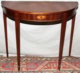 Lot #1431, HEPPLEWHITE STYLE MAHOGANY CONSOLE TABLE, C. 1940, H 30"