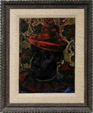 Lot #2008, SARKIS SARKISIAN (AMERICAN 1909-1977), OIL ON CANVAS, 17" X 12", PORTRAIT OF A BLACK CLOWN