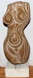 Lot #2050, ANTHONY QUINN, CARVED MARBLE BODICE OF FEMALE, H 29", W 13 1/2"