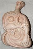 Lot #2048, ANTHONY QUINN, PINK AND GREY MARBLE SCULPTURE, H 35 1/2", W 21 1/2"