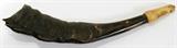 Lot #2054, AMERICAN ANTIQUE, HAND ENGRAVED POWDER HORN, L 13"